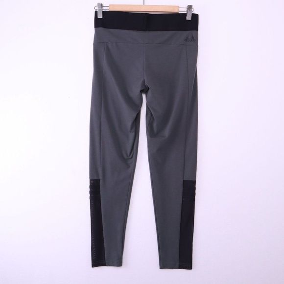 ADIDAS 3 Stripe Green Leggings - Picture 3 of 8